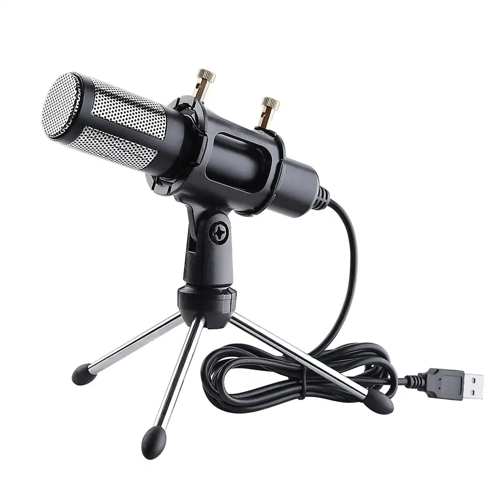 

Condenser USB Microphone w/ Tripod Stand Game Chat Recording