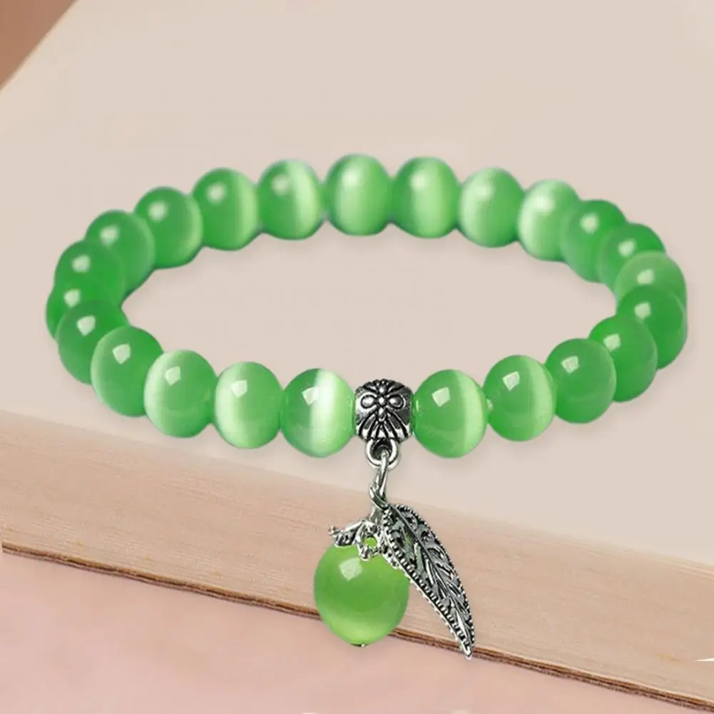 

Elegant Charm Bracelet Ethnic Style Anti-scratch Healing Energy Strand Bangle Lightweight Opal Bracelet Jewelry Accessories