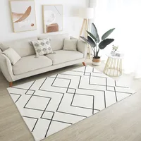 Boho Morocco Black White Rug Carpet Modern Rug For Living Room Sofa Area Carpet Bedroom Home Decor Floor Mat Soft Fluffy Rug