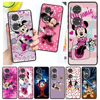 cute mickey mickey mouse for huawei p50 p40 p30 p20 lite 5g pro nova 5t y9s y9 prime y6 2019 black soft cover phone case