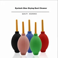 1pc eyelash glue drying dust cleaner 5 colors silicone rubber air blower pump eyelash extension tools and accessories