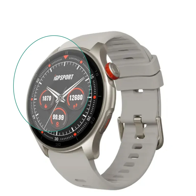 Мягкая прозрачная защитная пленка из ТПУ для смарт-часов iGPSPORT LW10 5 шт.