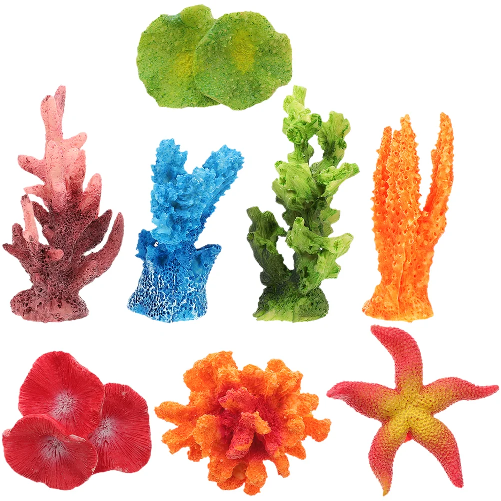

Mini Coral Flower Marine Organism Fish Tank Decors Accessories Corals Aquarium Artificial Organisms Tanks Reef Plastic Bowls