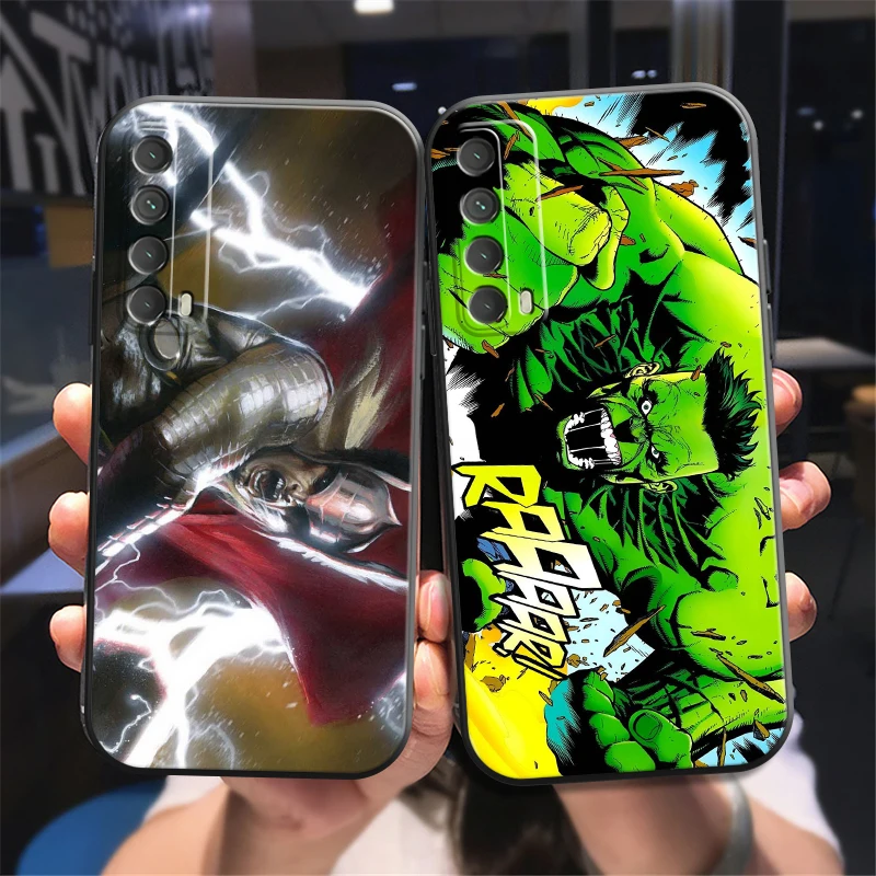 

Popular Marvel Phone Case For Huawei Y7S Y9A Y6 2019 Y7P 2020 Y8S Y7 2019 Y9 2019 Funda Carcasa Back Coque Soft