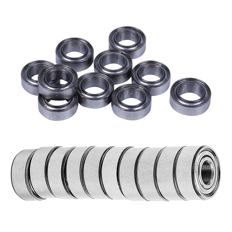 

20 Pcs 13Size Miniature Metal Shielded Sealed Groove Model Ball Bearing Size: MR74-ZZ 4X7x2.5Mm & MR104-ZZ 4X10x4mm