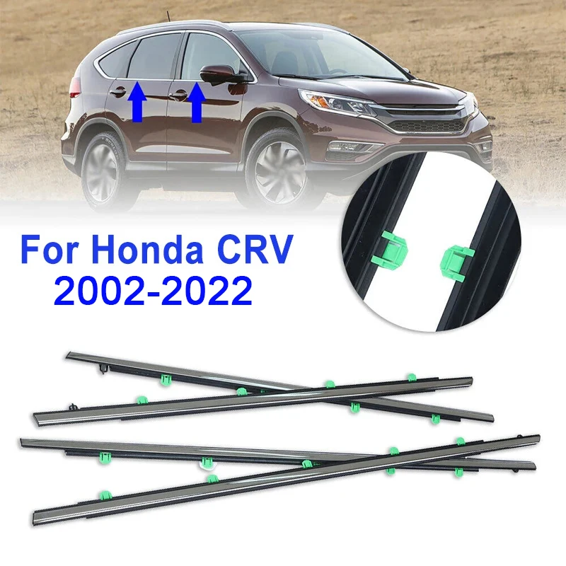 4 шт. автомобильные ветрозащитные полосы для боковых дверей Honda CRV 2002-2022