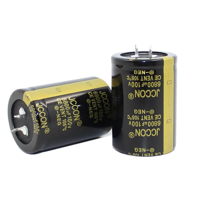 

100 V6800uf напряжение 100 в общий аудио усилитель мощности инвертор электролитический конденсатор Размер 35 X50