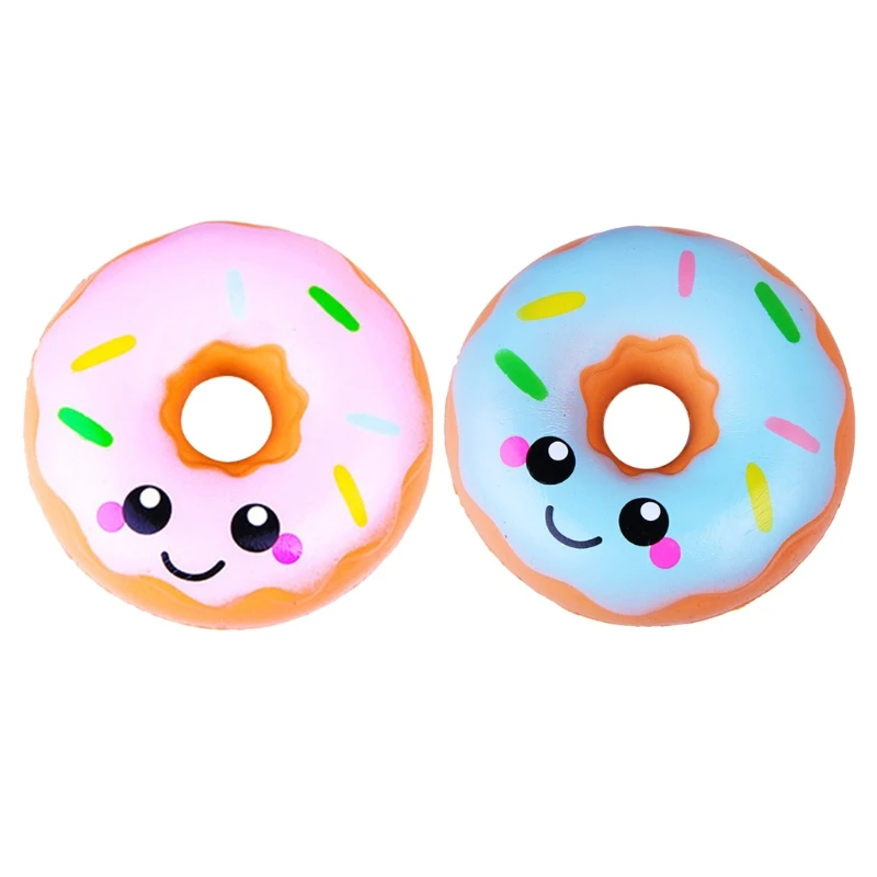 

Blue/Pink Squishy Ring Toys Cream Ring Toys Toys for Grasp Relief Anti-stress Tool for Kids and Children