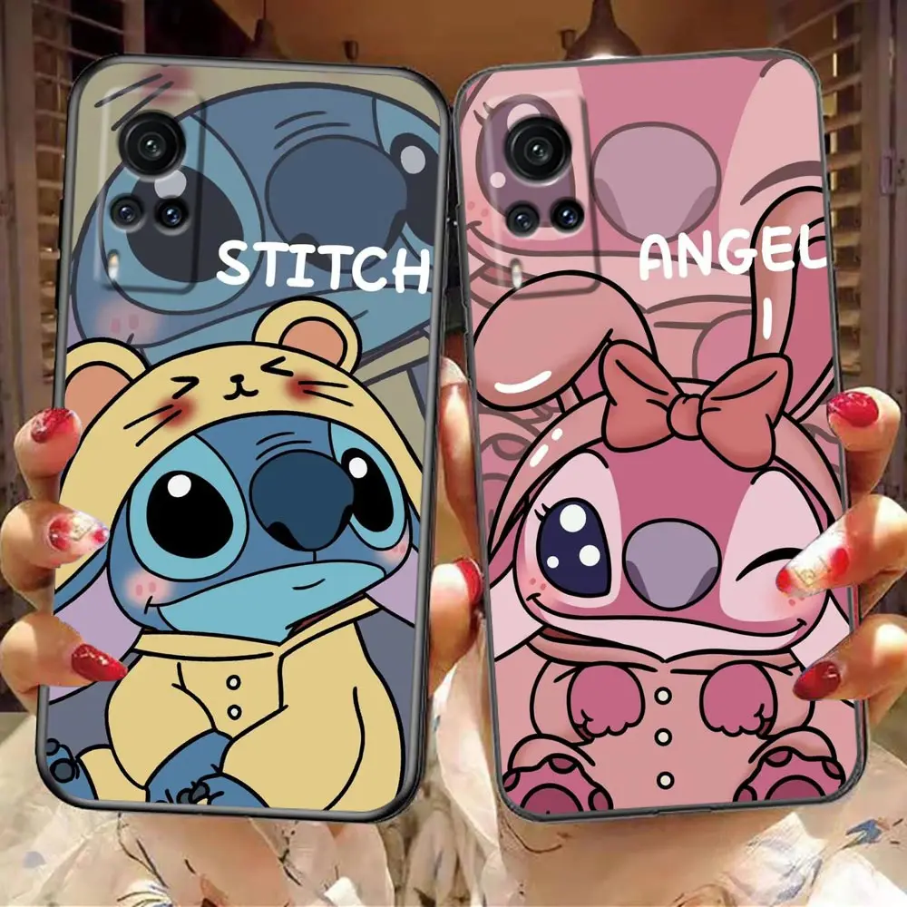 

L-Lilo S-Stitch And A-Angel Phone Case For VIVO X90 X80 X70 X60 X50 X27 X23 X21 X20 Plus V27 V25 V23 V23E V21 V21E V20 Case Capa