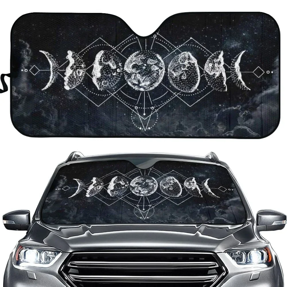 Автомобильный солнцезащитный козырек Triple Moon Pagan Wiccan Print для женщин автомобильный