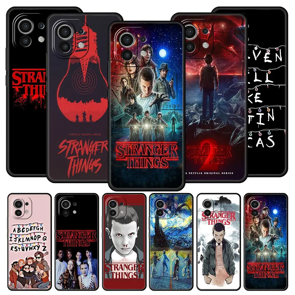 

Cover Case for Xiaomi 11 11T 10 10T 9 9T Lite Note 10 Poco X3 NEC X4 M3 M4 F2 F3 Pro 5G Capinha Stranger Things Lights