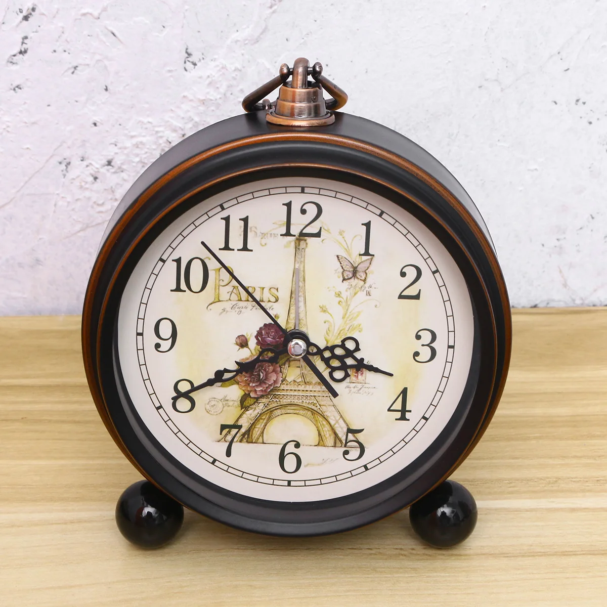 Часы Тихие не тикающие простые бесшумные в стиле ретро настольный будильник