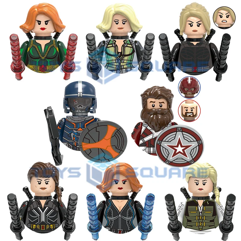 Конструктор Iron Maiden Taskmaster Yelena Черная Вдова красный Хранитель модель кубики MOC