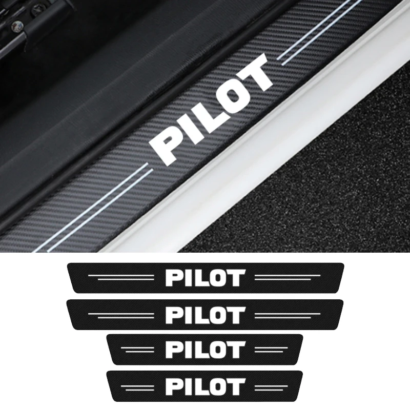 

4 шт., наклейки на пороги автомобиля Honda Pilot Accord Odyssey HRV FIT Civic