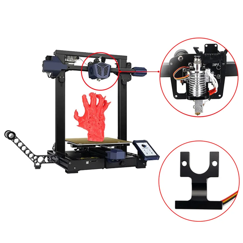 Фото ГОРЯЧИЙ! Аксессуары для 3D-принтеров Anycubic для экструдера Vyper E Kobra, монтажный блок с горячим концом, автоматическое выравнивание №1
