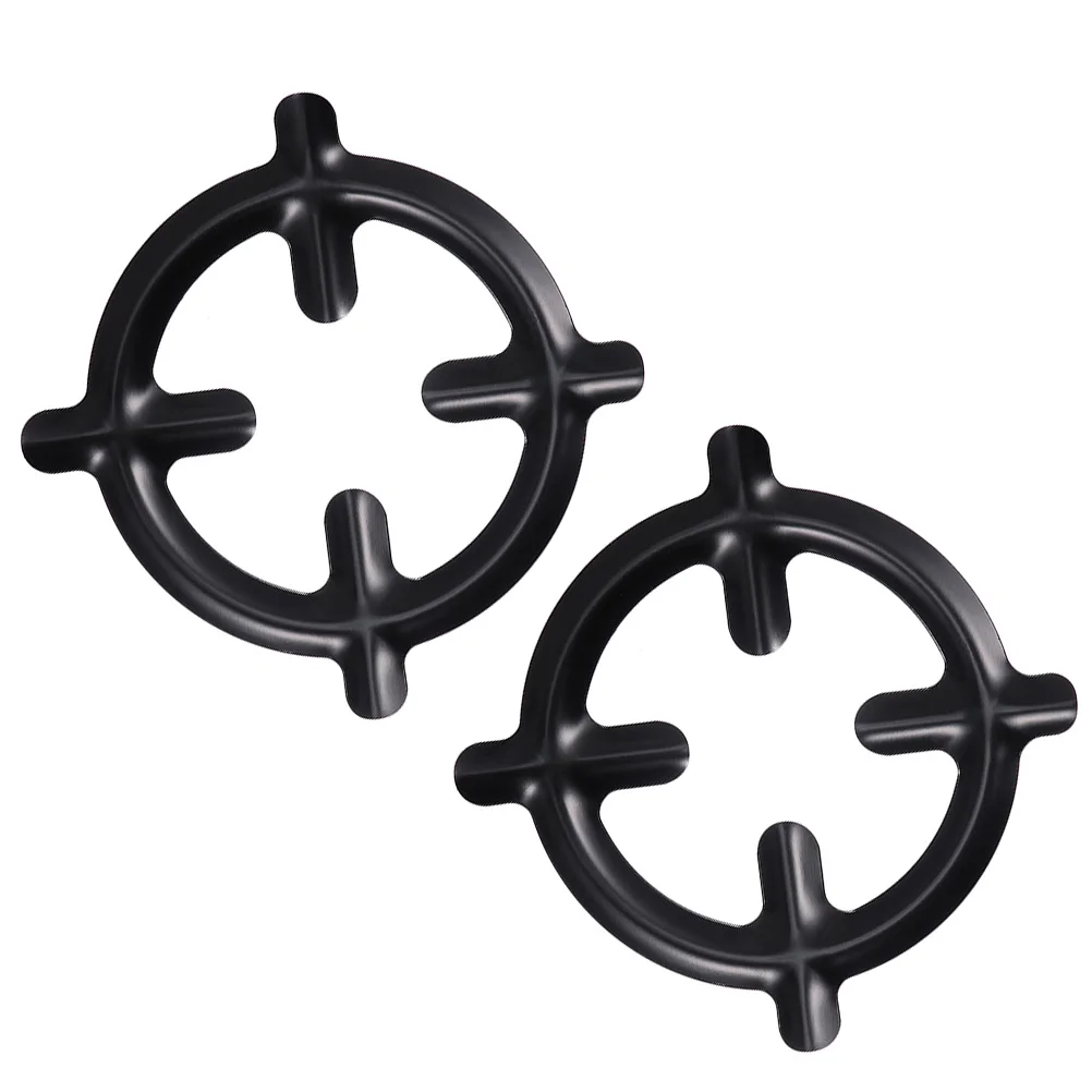 

2 Pcs Gas Shelf Support Bracket Gas Oven Burner Grate Grille Pot Stove Stand Iron Gas Burner Reducer