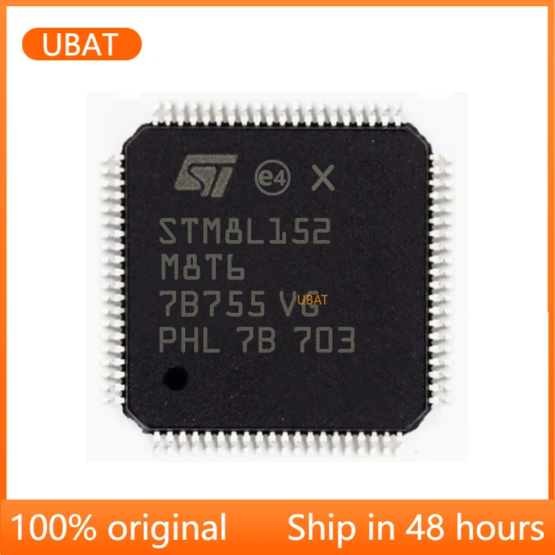 

Микроконтроллер STM8L152M8T6 LQFP-80 8L152M8T6, 8 бит, микроконтроллер MCU ARM, чип, новый оригинальный, 1-100 шт.