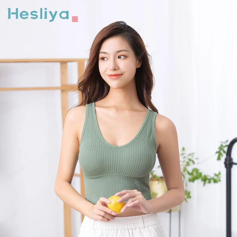 

2022 Top Women Thread Tank Top Lingerie Sports Bra Sexy V Neck Crop Top Bralette Women's Underwear Casual Backless Slim Tube Top