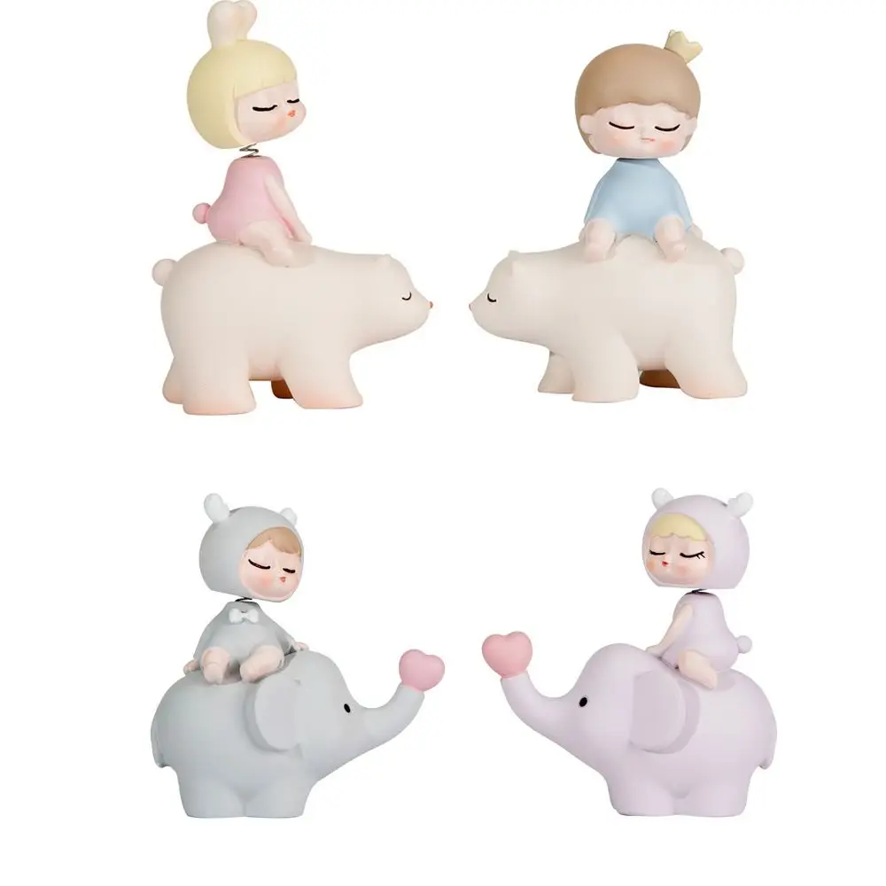 Полимерное украшение для автомобиля новинка подарок пары милое в виде животного