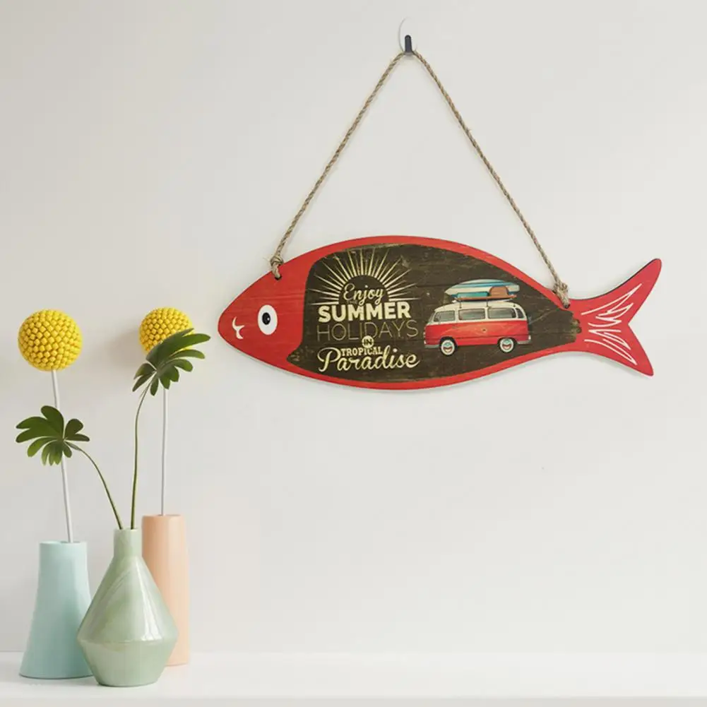 

Wooden Door Plate Beautifully Hanging Pendant Ocean Theme Hanging Sign