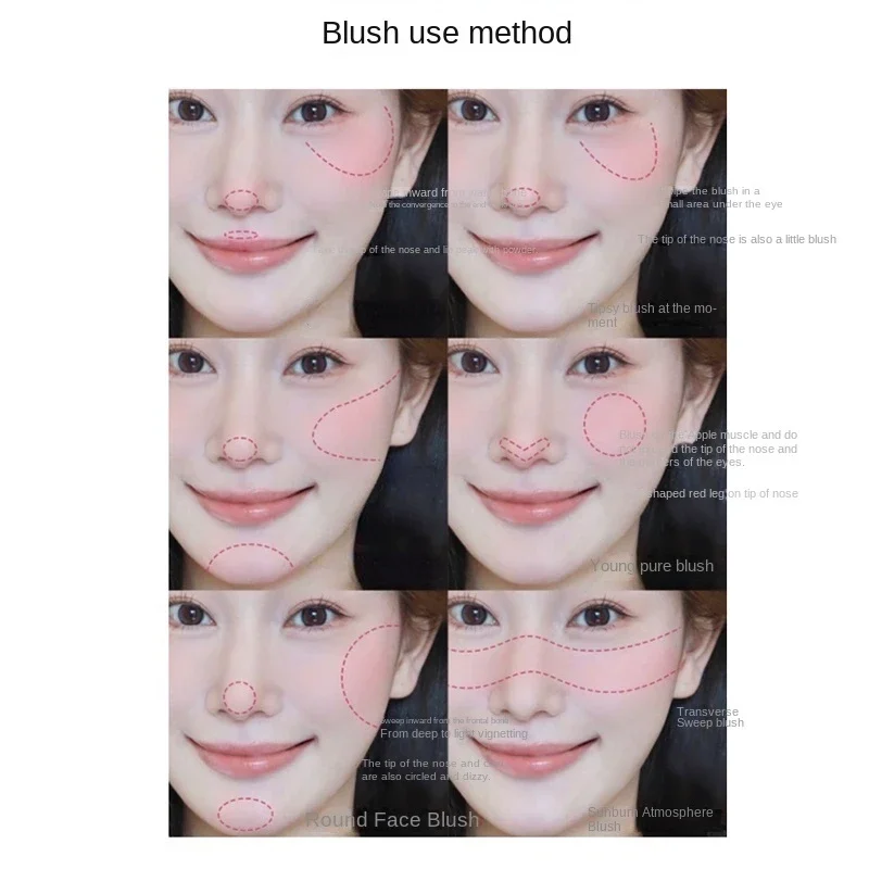 Pink Blusher Mud Palette Face Rouge Cream Concealer Foundation Powder Waterproof Lasting Peach Cheek Tint Blush Make Up