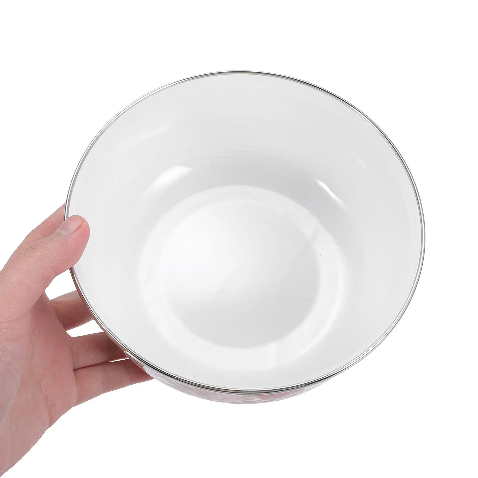 

5 Pcs Candy Plate Deepen Bowl Popcorn Containers Cereal Soup Serving Kitchen Enamel Mixing Bowls Food Child Baby