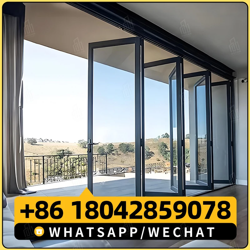 Изготовленные на заказ высококачественные современные складные двери простые в