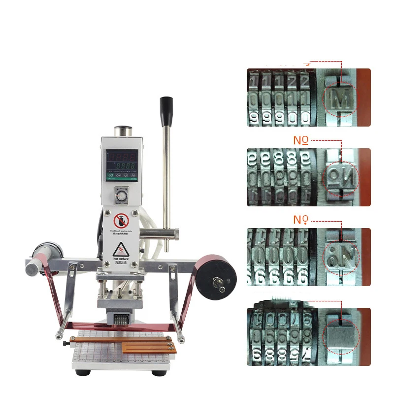 

Manual And Automatic Code Skipping Serial Numbering Machine 220v/110v Hot Stamping And Pressing Machine
