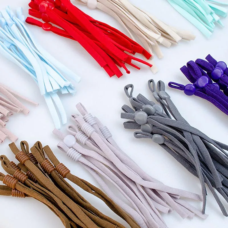 

1Pcs Nylon Adjustable DIY Craft Accessories 4Colors Elastic Band Multi Purpose Ear Hanging Ropes for Mouth Mask Rubber Rope