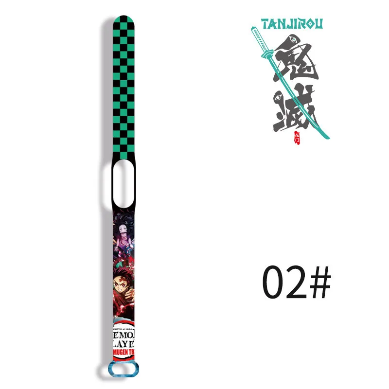 Игрушечные фигурки из аниме рассекающий демонов двухмерные спортивные ремешки