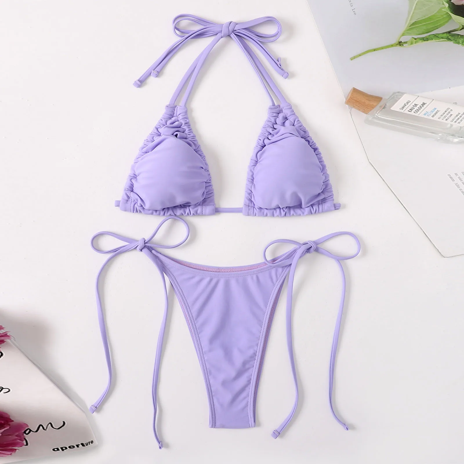 

Womens Swimsuits Shorts Women Bikinis Swimsuit Sexy Push Up Straps Bikini Set Summer Two Pieces Beach Long Green Skirt Set