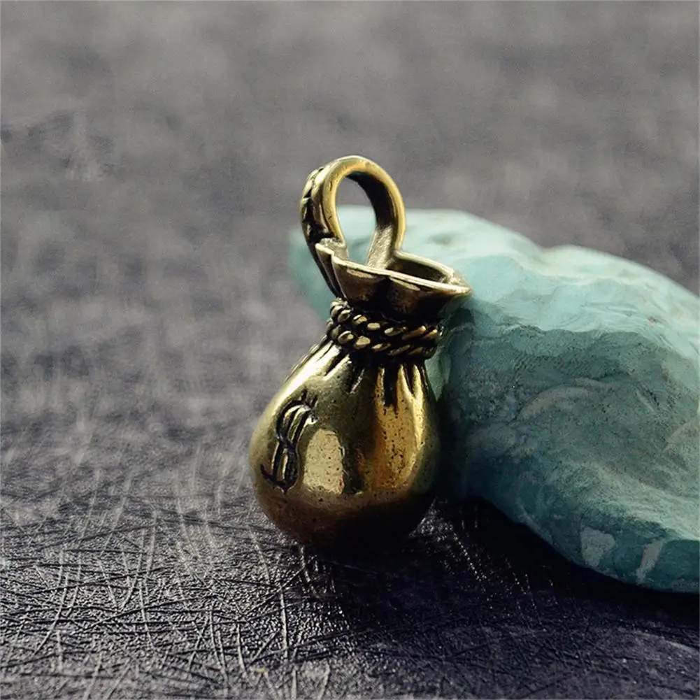 

Money Bag Pendant Lucky Blessing Solid Color Eye-catching High Simulation Money Bag Pendant Money Bag Figurine for Gifts
