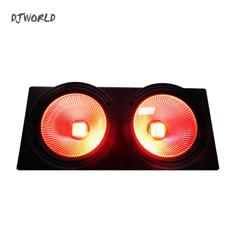 

Светодиодный прожектор Djworld, 2 глаза, 2x100 Вт, COB, сценисветильник световой эффект, холодный и теплый белый цвет, для ТВ-шоу, вечеринок, зрителей