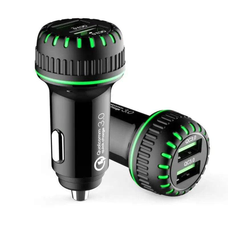 

Car Phone Charger 2 Ports Fast Charging For Samsung For Huawei Universal Dual USB Car Charger Adapter For I-phone Car Chargers