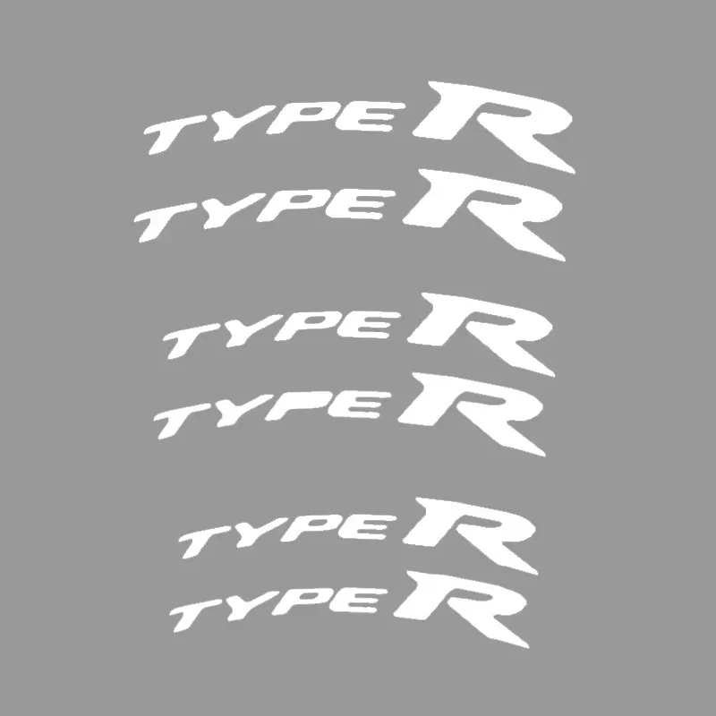 

6 шт., виниловые наклейки на тормозной суппорт автомобиля Honda Type R
