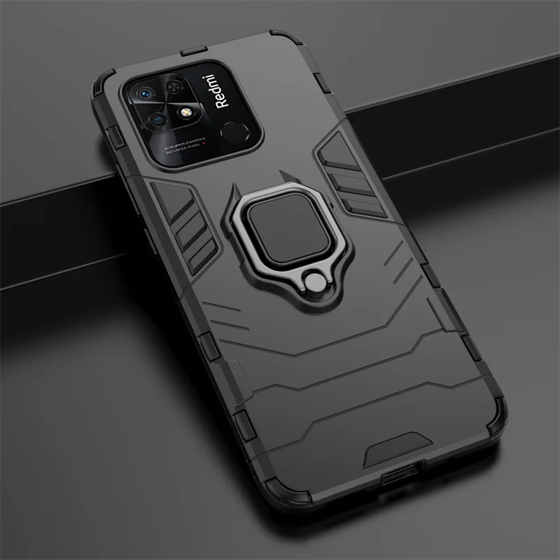 For Xiaomi Redmi 10C Case Protective Case For Xiaomi Redmi 10C Cover Armor Shell Finger Ring Cover For Redmi 10C 10A 10 Case