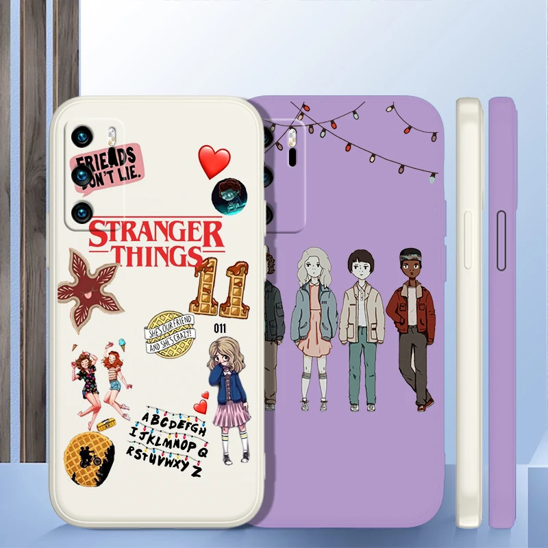 

Stranger Things Phone Case For OPPO Find X5 X3 X2 Lite Pro Neo A96 A94 A93 A77 A76 A74 A73 Liquid Rope Funda Cover Soft Back TPU