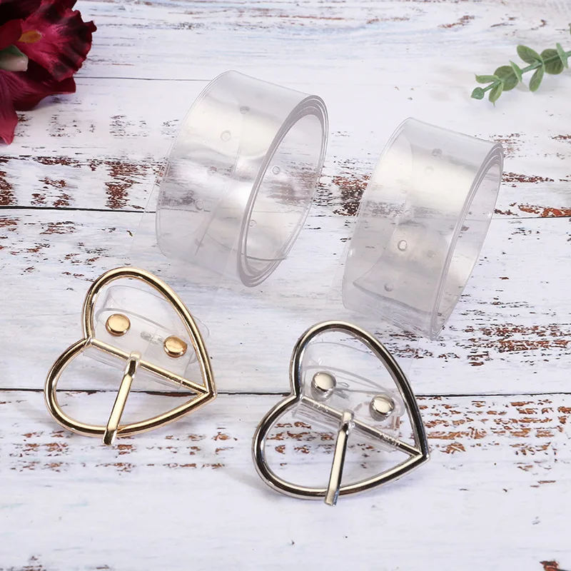 Металлическая пряжка прозрачный ремень для платья девочки декоративный пояс -