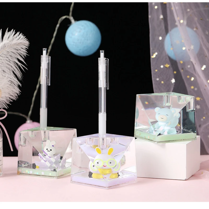 

Creative Cartoon Starry Sky Astronaut Pen Inserting Liquid Quicksand Hourglass Home Novelty Children's Toys Decorative Ornaments