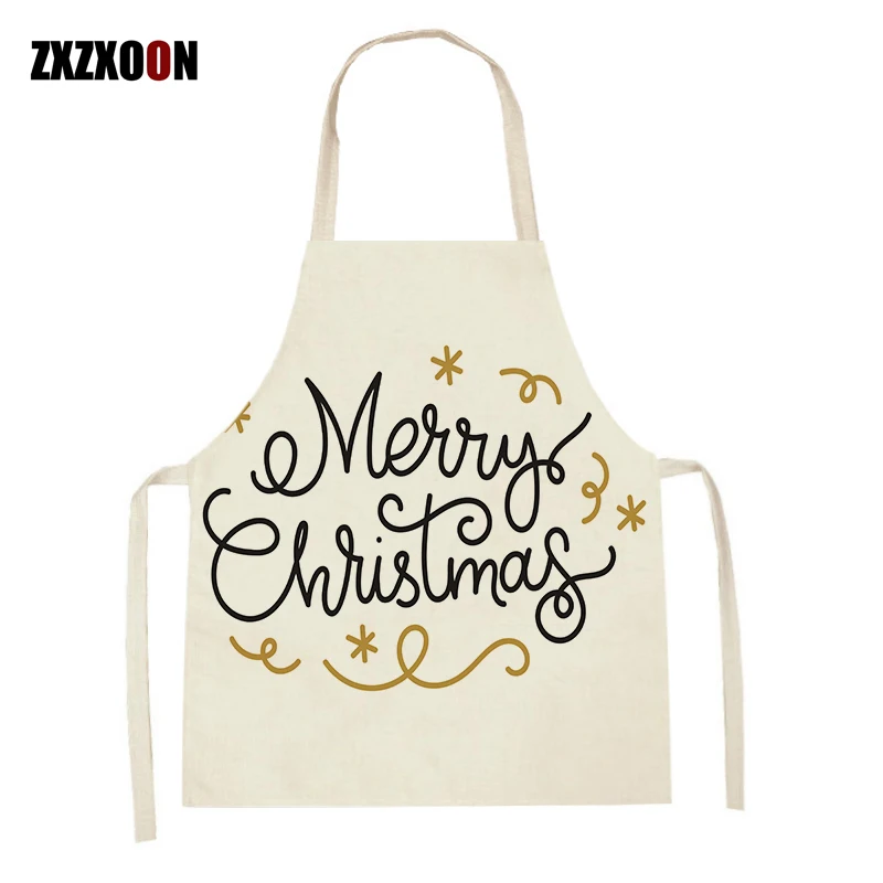 

Принадлежности для уборки, фартук для кухни с золотым и черным буквенным принтом, Льняной Фартук без рукавов для взрослых и детей, брикет дл...