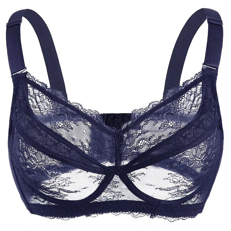 Женский ультратонкий кружевной бюстгальтер полноразмерное нижнее белье с