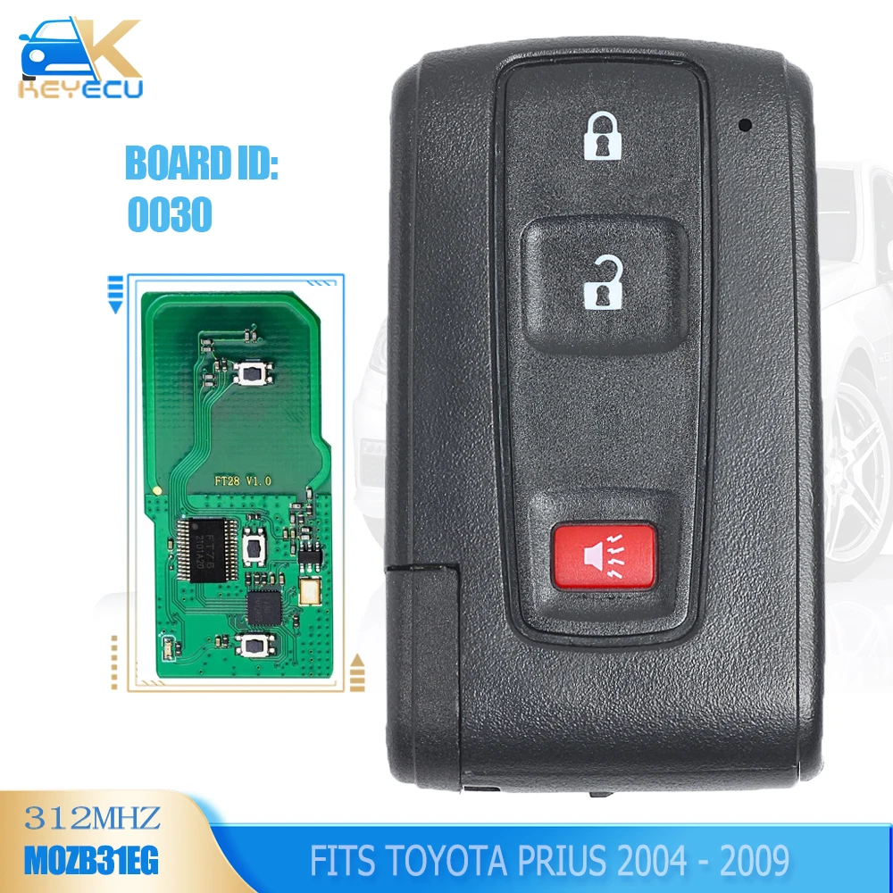 

KEYECU 0030 89994-47061 Smart Remote Key ASK 312MHz B13 Chip for Toyota Prius 2004 2005 2006 2007 2008 2009 - FCC: MOZB31EG