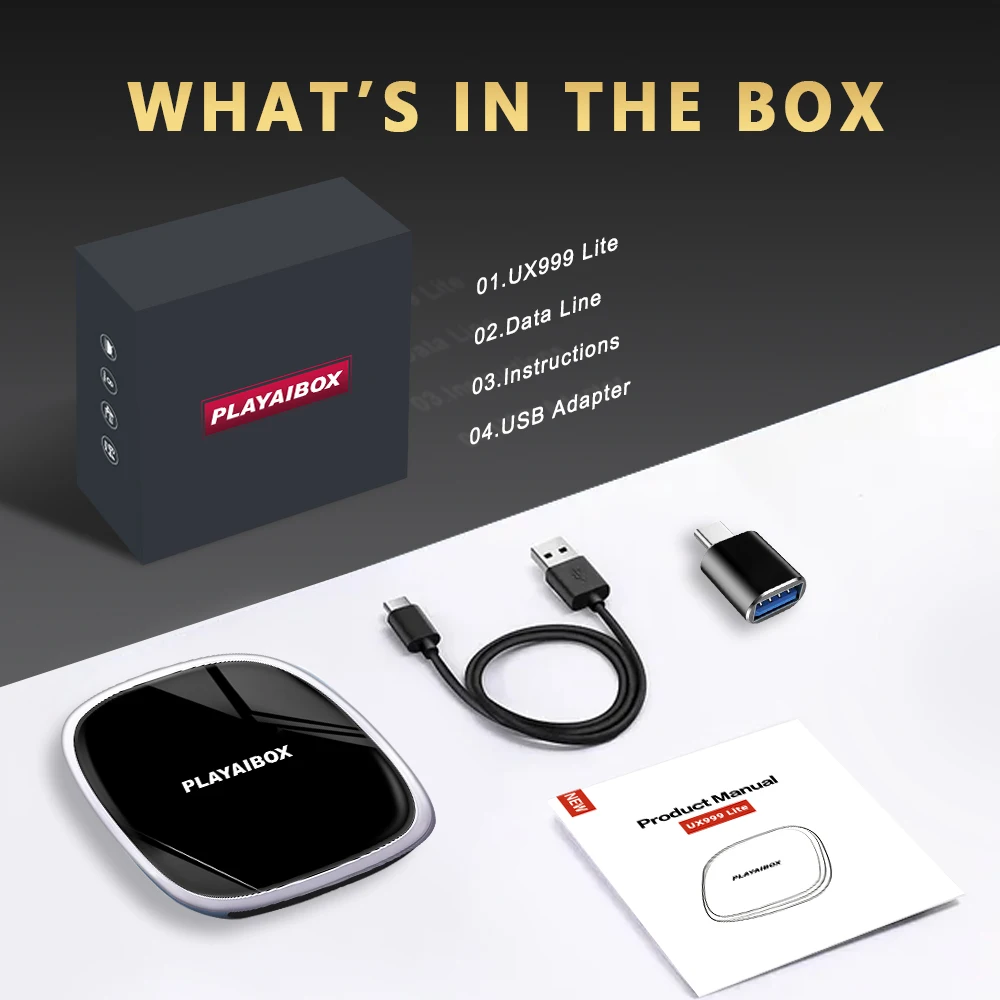 Ailinkbox Carplay Netflix Iptv беспроводной Android автомобильный тв-бокс 10 система Qualcomm 8Core