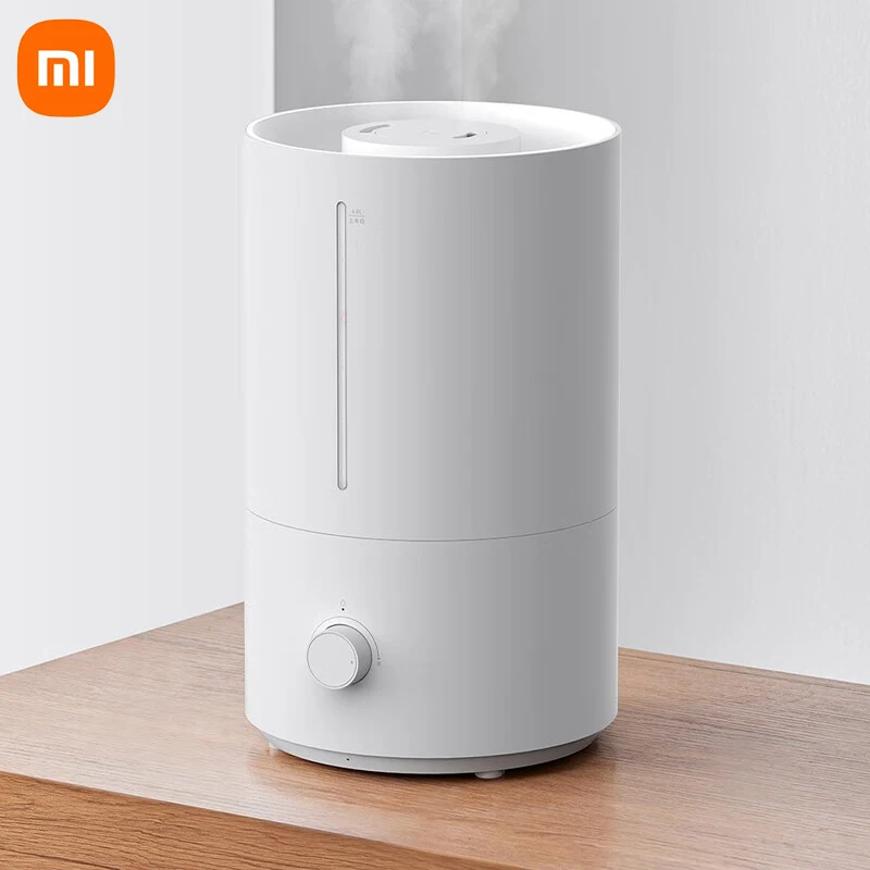 XiaoMi MiJia Silent Humidifier 300ML/H Ultrasonic Aromatherapy Machine Silver Ion Purification 4L Desktop Aroma Diffuser