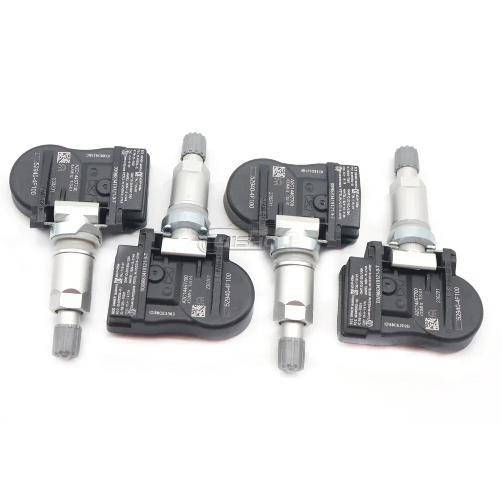 

4 шт. автомобильный датчик давления в шинах TPMS 52940-4F100 для Hyundai Grand Starex 2015-2017 Maxcruz 433 МГц 529404 F100 52940 4F100