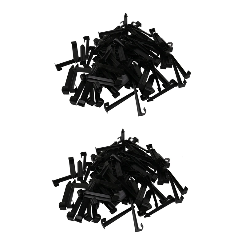 

200Pcs Dn16 Tube Pipe Hose Holders C Type Ground Stakes For Pe Tubing Drip Irrigation Fittings Brackets Garden Water