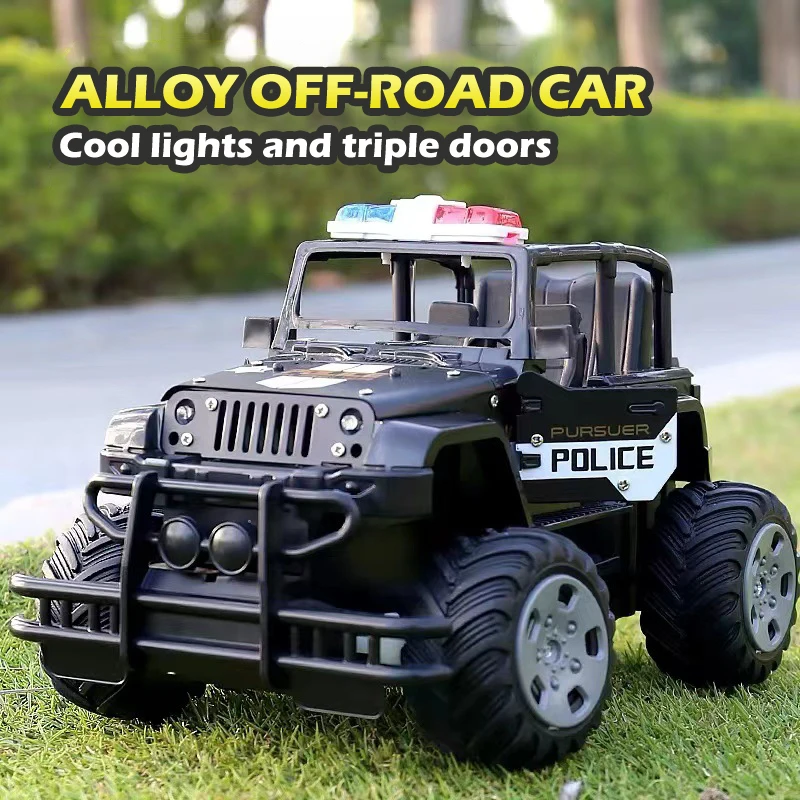 

1:20 Alloy Remote Control Cars Can Open The Door To Climb Off-Road Police Car Wireless Remote Control Toys Car Gifts for Boys