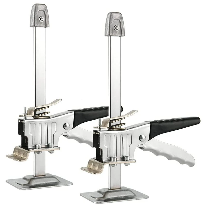 

2Pcs Hand Tool Jack Set, Saving Arm For Positioning Adjustment Of Gypsum Board Cabinets Doors,Wooden Floor