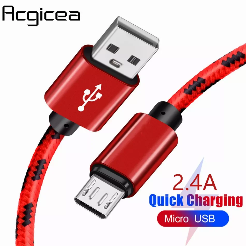 

1m 2m 3m Micro USB Cable Fast Charging For Xiaomi Redmi Note 5 Pro Android Mobile Phone Data Cable for Samsung S7 Micro Charger