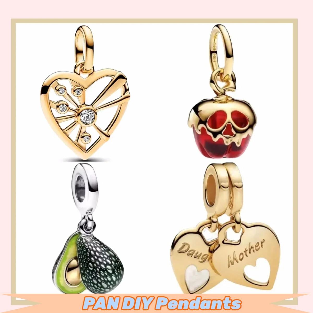 Подвеска-подвеска из стерлингового серебра 925 подвеска золотого серии